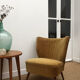 Fauteuil cocktail en velours