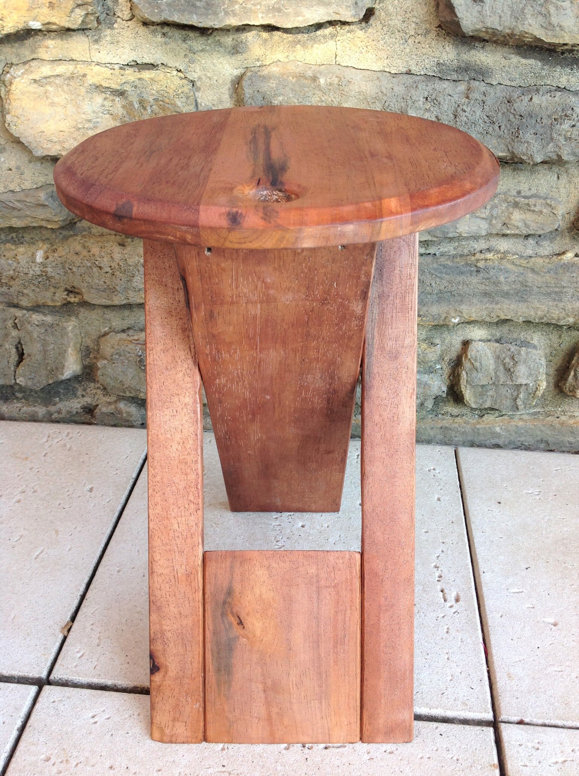 Folding wooden /vintage stool 60s-70s