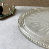 Oval pressed glass trifle art deco 1900