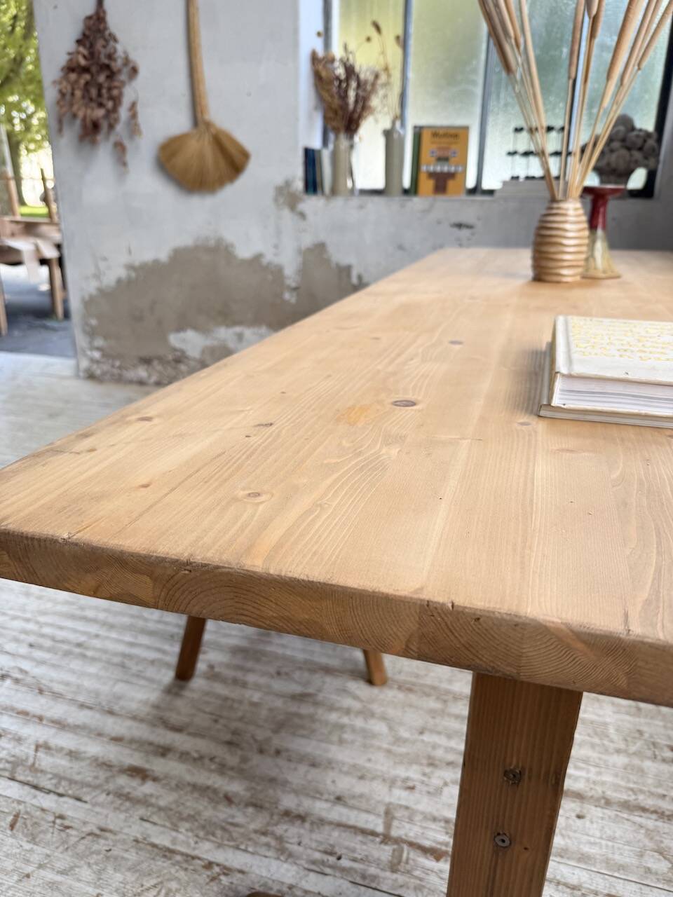 Perriand mountain furniture pine dining table