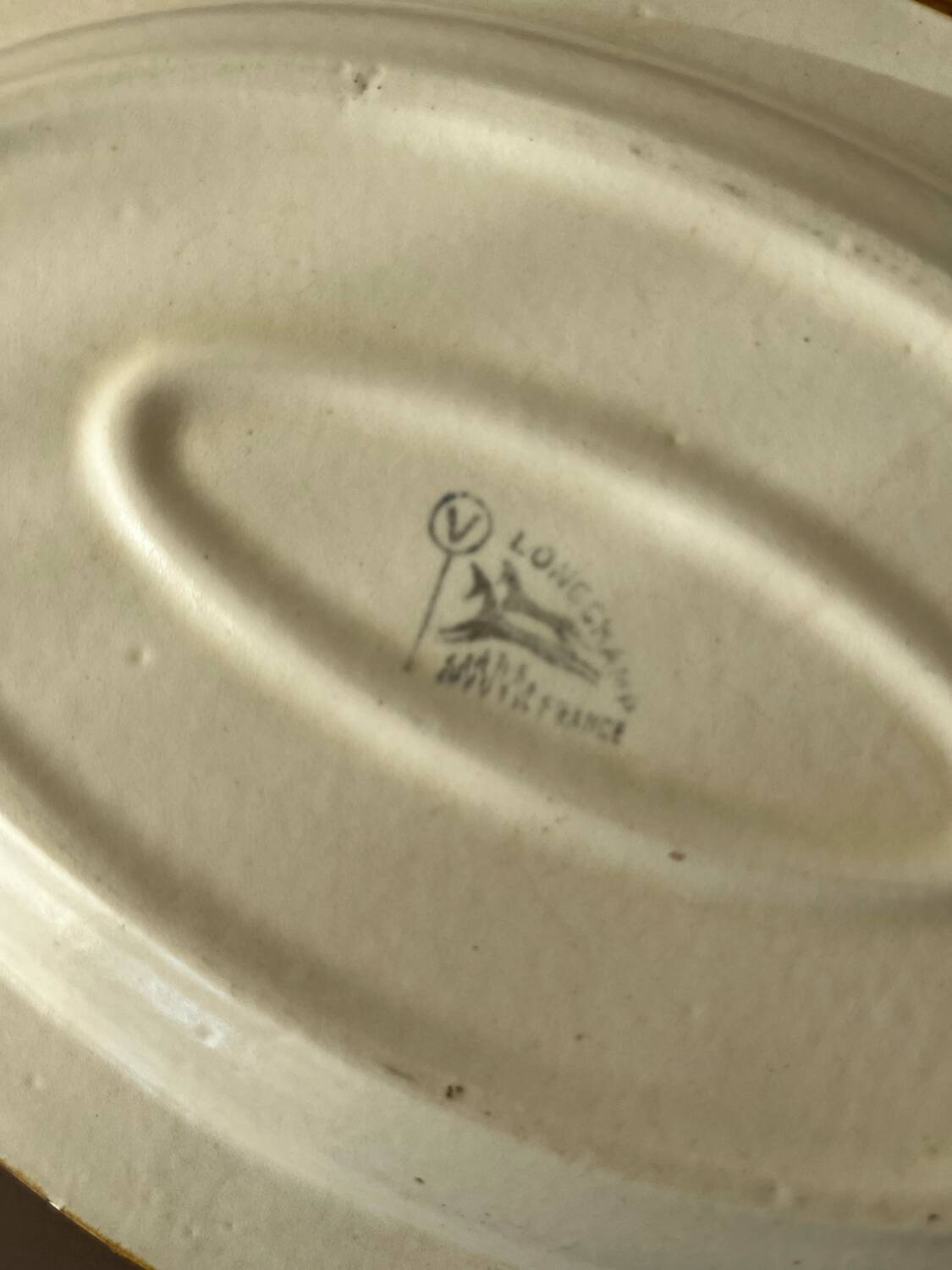 Large oval Longchamp dish