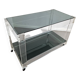 Lucite and smoked glass trolley | 1970s