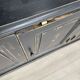 Display cabinet in patinated wood