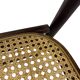 Vintage wooden folding chair with webbing seat 60s minimalist design