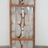 Wall light in cherry wood and rice paper, prod. Steelline 1980