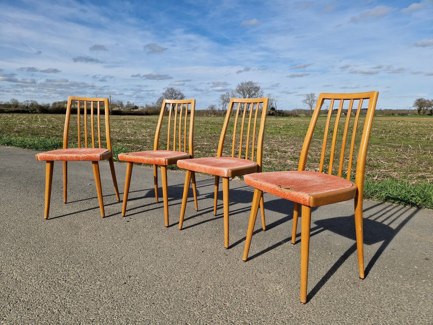 Lot de 4 chaises d'Antoine Suman