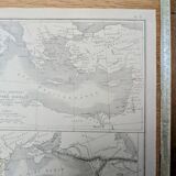 Printed in 1879, The Roman Empire, Authentic Vintage (frame not included)