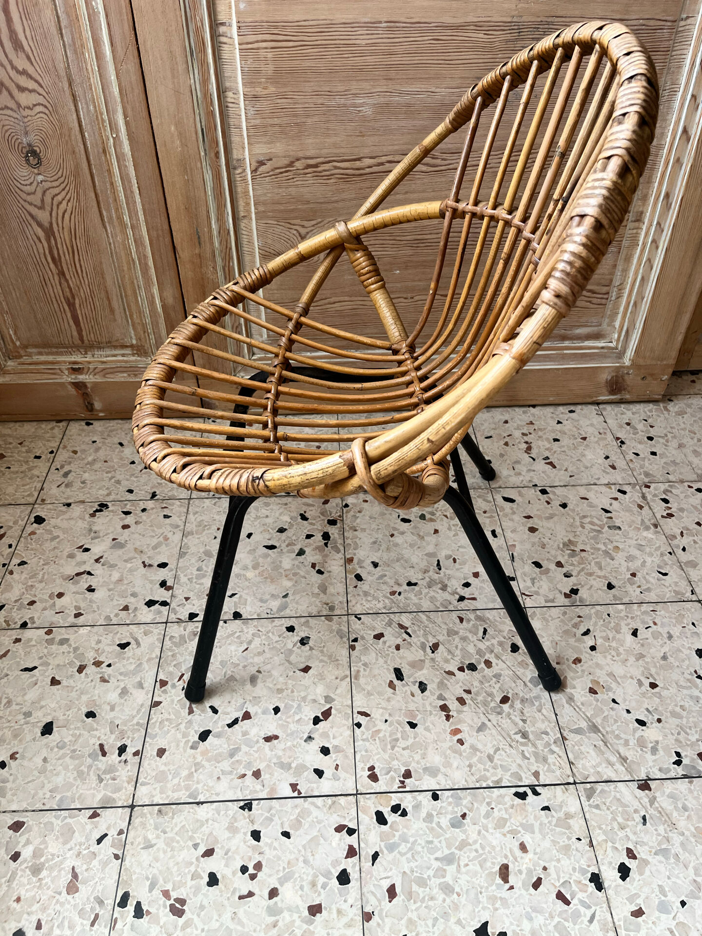 Child's rattan armchair