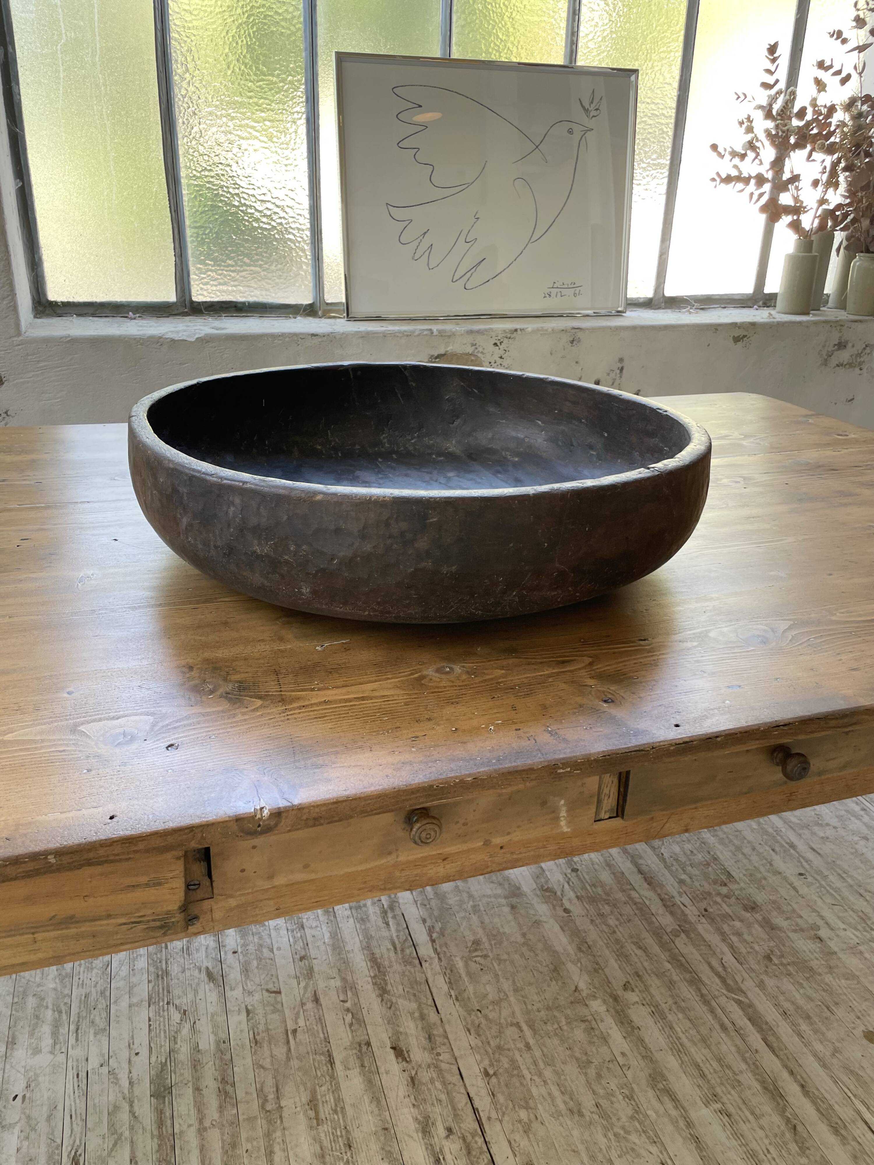 Plat en bois berbère XXL