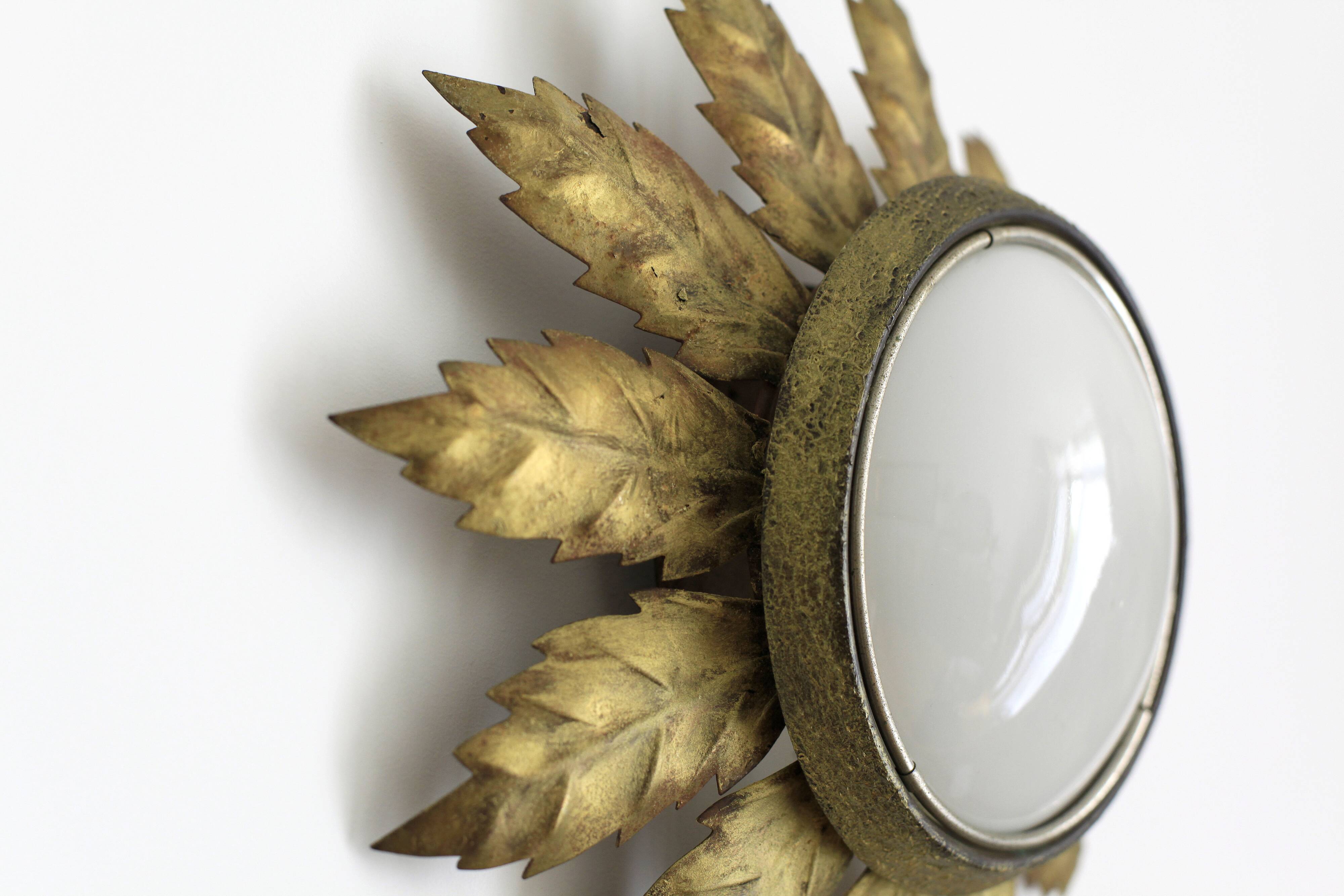 Gold wall light 30cm x 30xm