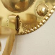 Pair of Swedish brass wall lights from the mid-century by S. Fong.