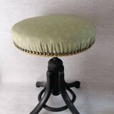 Thonet wooden screw stool. Revamped Empire style.