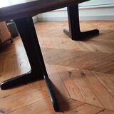 Gudme round Scandinavian extendable dining table vintage 1960