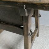 solid wood side table from the 18th century