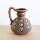 Brown ceramic vase with handle, 1970s, Austria