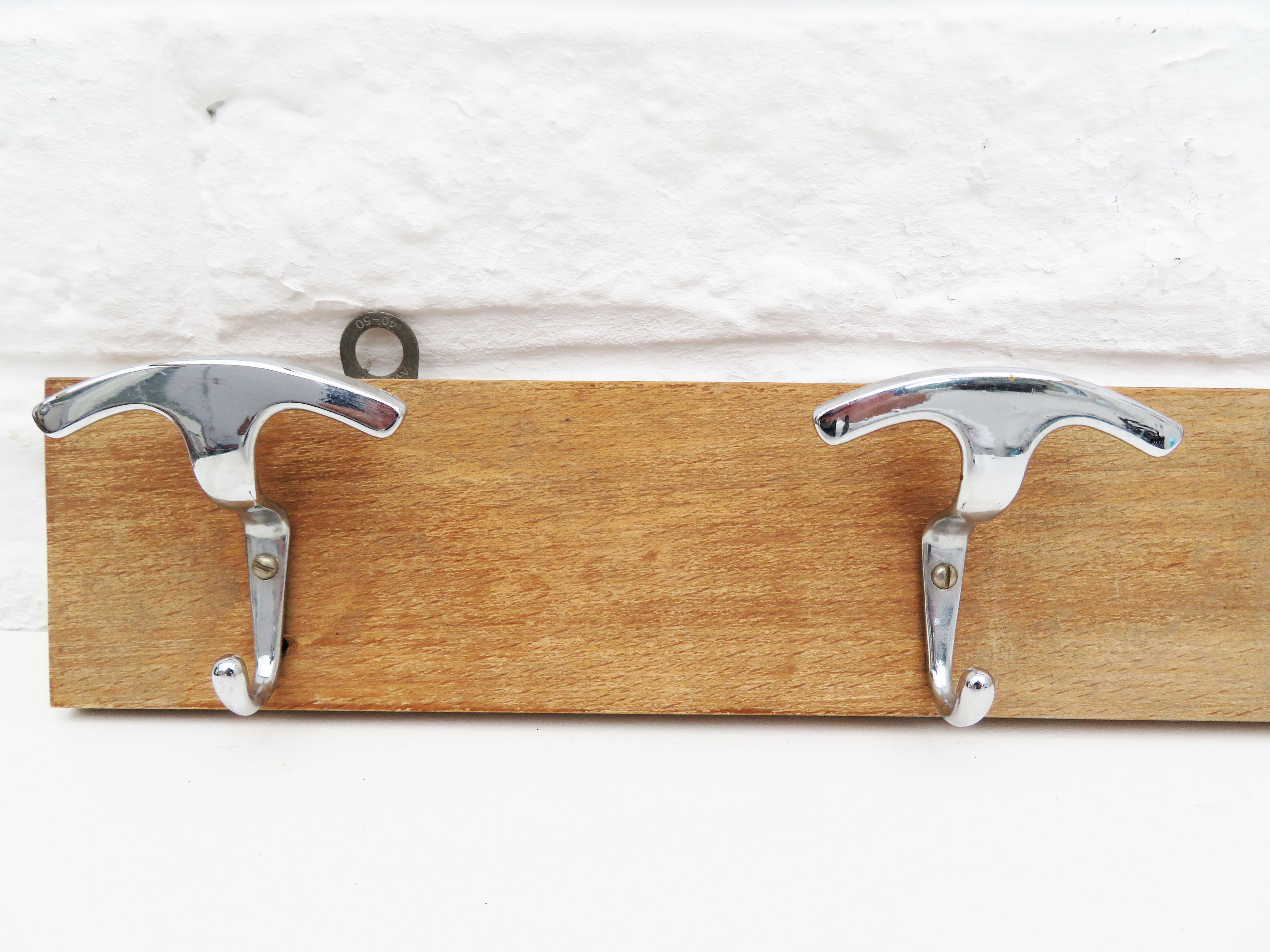 Vintage wood wall hanging Coat Rack