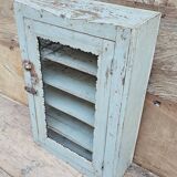 Old Art Deco wall display case in Burmese teak