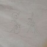 Lot of 4 handmade SA monogram towels