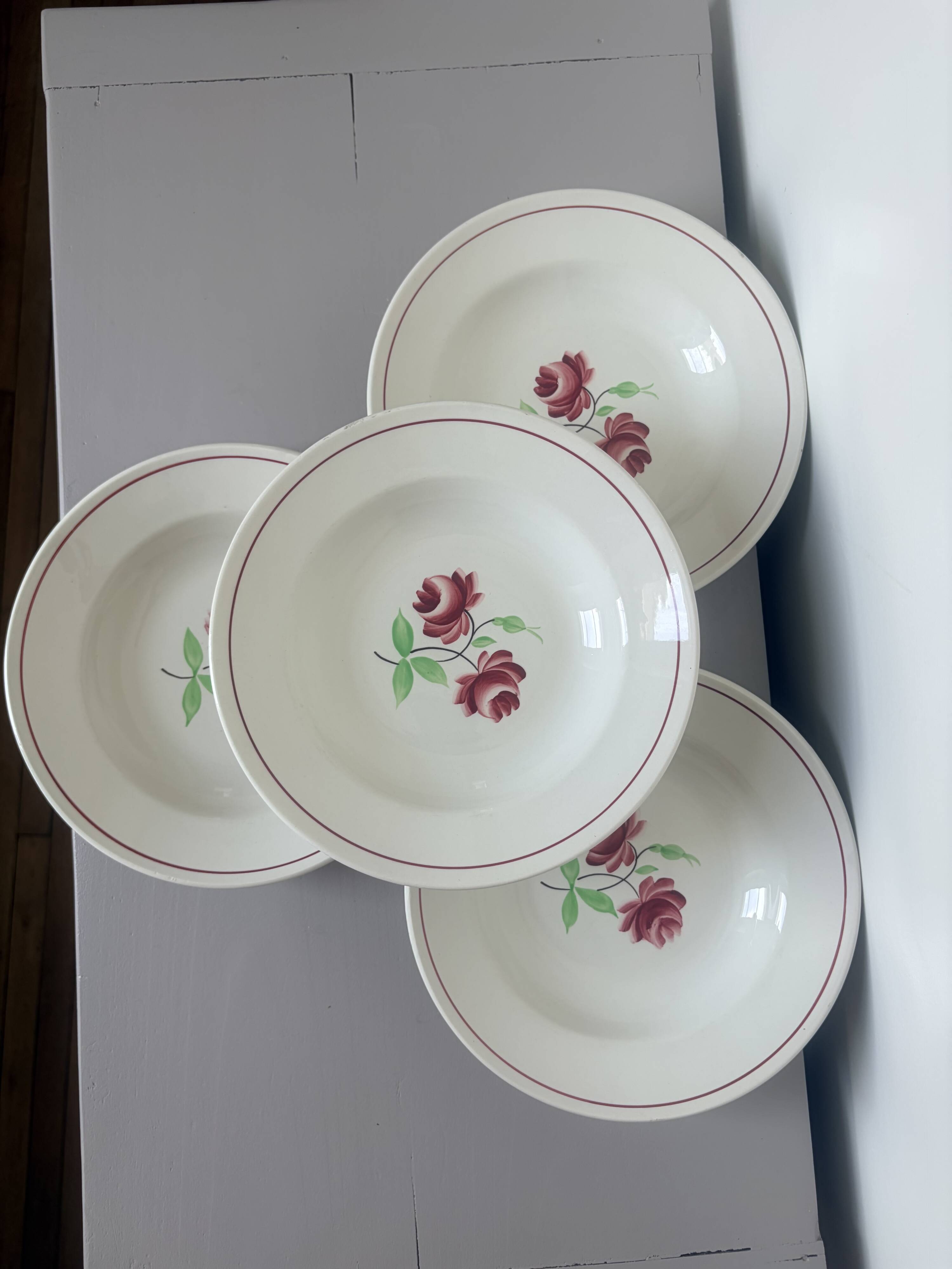 4 deep plates K&G Luneville model Rose-Mai 2106209