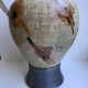 Very large pitcher / ceramic pitcher / glazed pottery 60s-70s signed