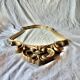 Antique carved gilded wooden mirror - 44 x 82 cm