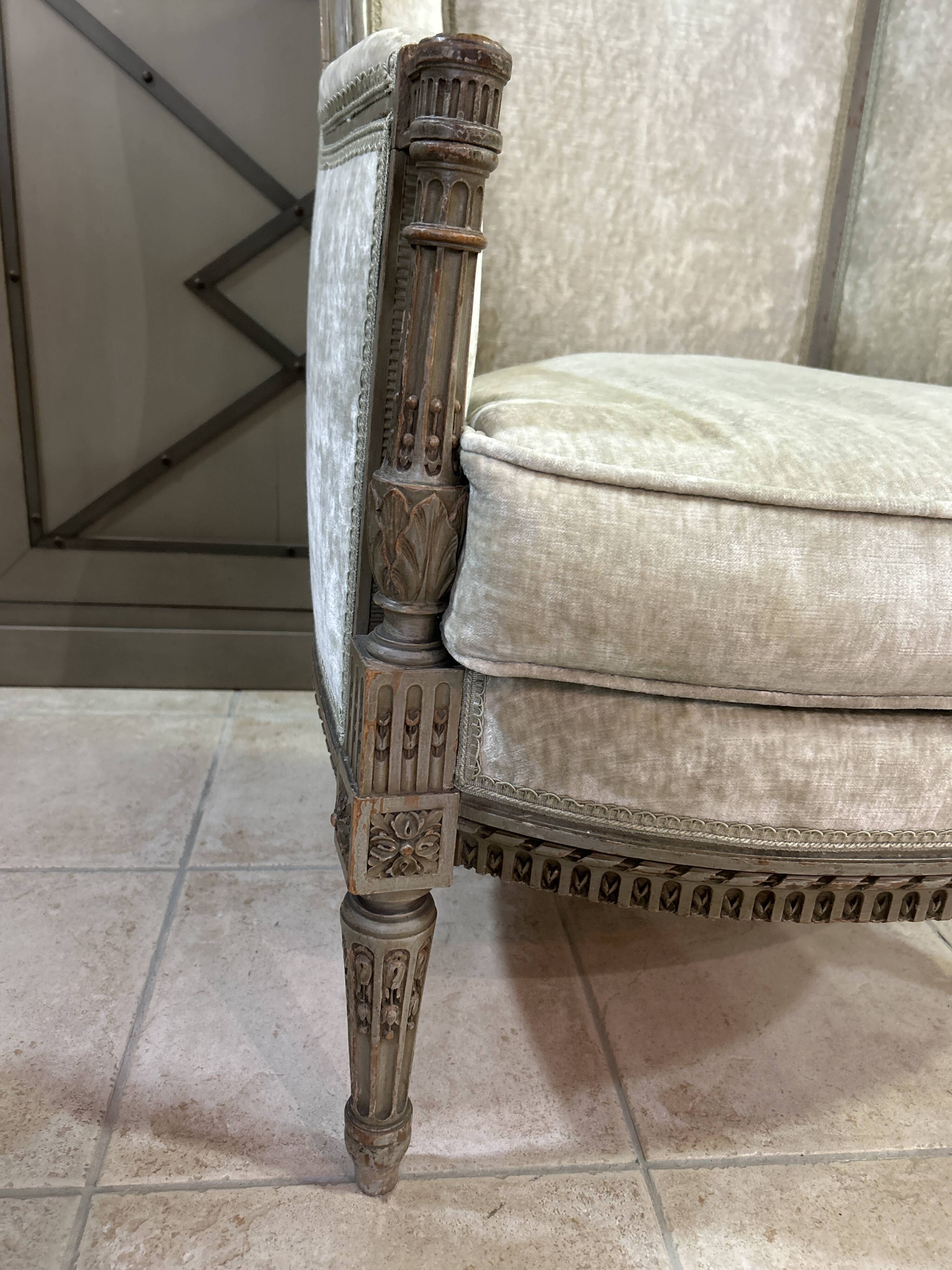 Bergère de style Louis XVI