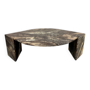 Table basse sculpturale - italien marbre