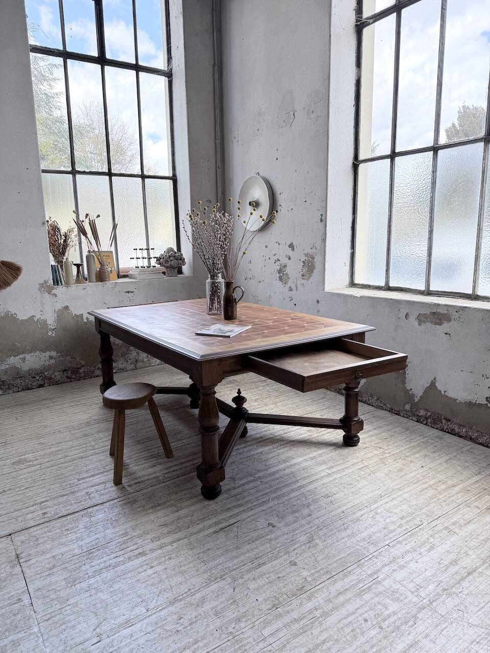 Oak table in Louis XIV style 1900
