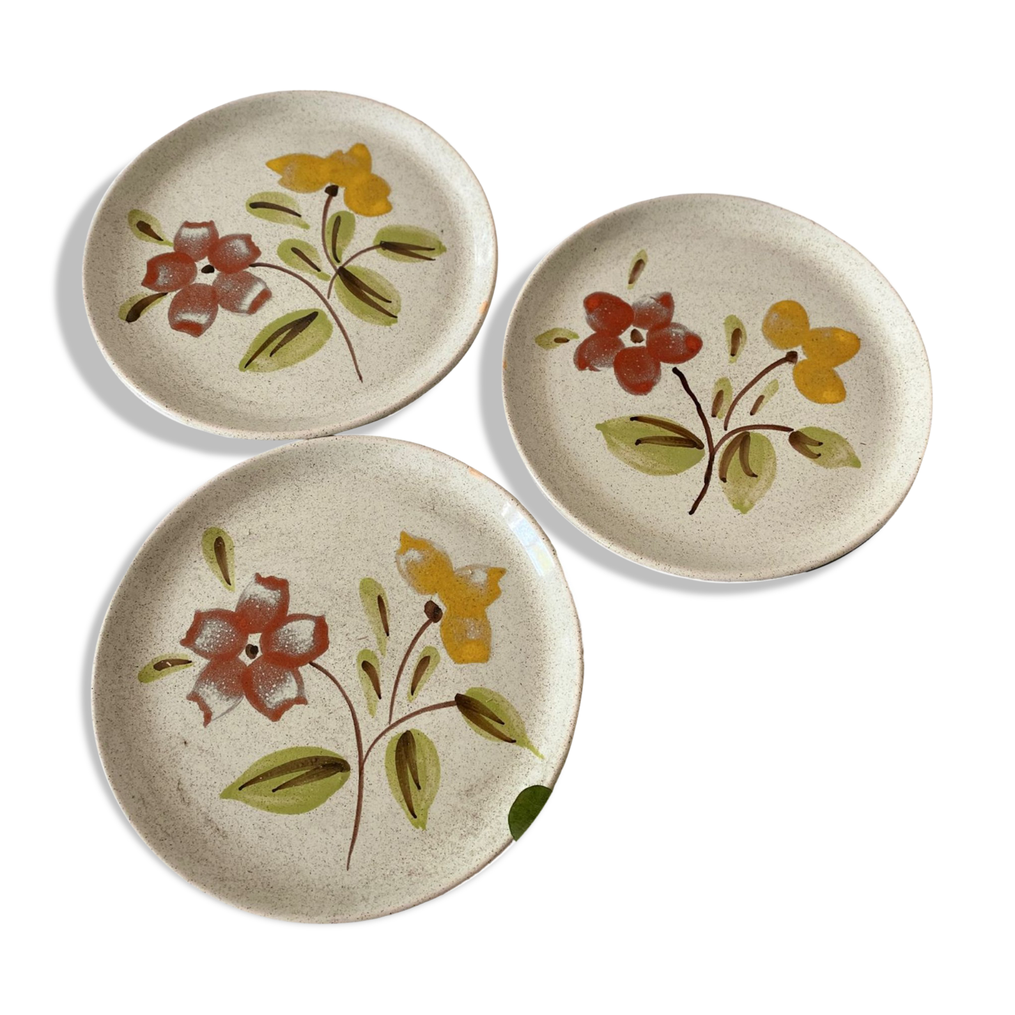 Set of 3 plates sarreguemines model Ramatuelle