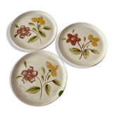 Lot de 3 assiettes sarreguemines modèle Ramatuelle