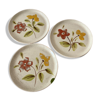 Set of 3 plates sarreguemines model Ramatuelle