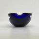 Mid-century design set of 6 blue Murano glass bowls, 1970s
