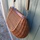 Large handmade wicker fishing basket