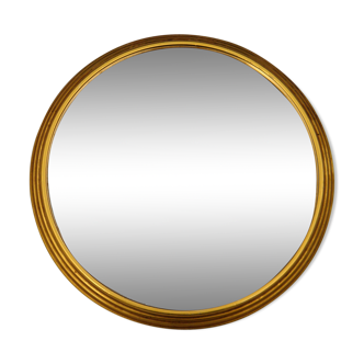 Mirrored gold frame tray 24 cm