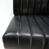 Stoll Giroflex set of 2 leather lounge chairs, 1970
