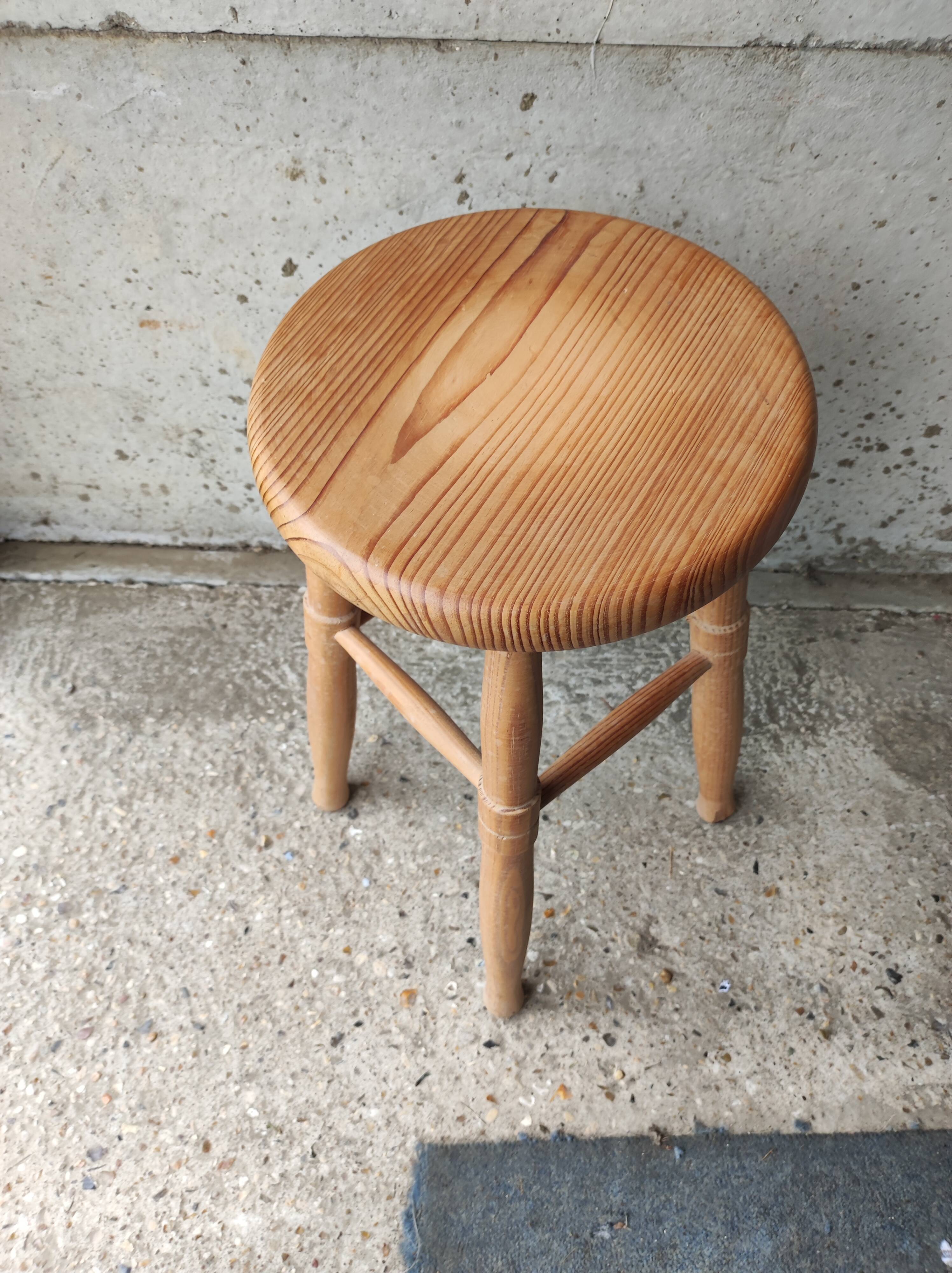 Vintage solid wood stool