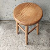 Vintage solid wood stool