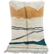 Tapis en laine fait main traditionnelle taille 100 x 200 cm