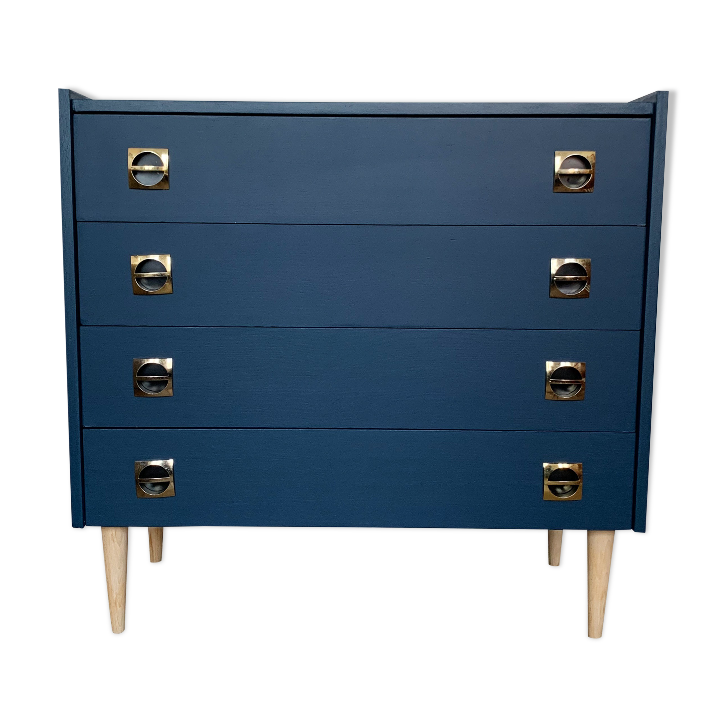 Dresser midnight blue compass feet