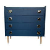 Dresser midnight blue compass feet