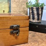 Large bamboo marquetry box