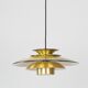 Danish vintage pendant lamp Roma from 1980s