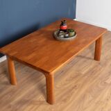 Retro Danish Solid Teak 1960s Coffee Table