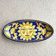 oval plate in artisanal earthenware Decor Sun & Lemons