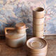 Tea or coffee service in stoneware – Brenne, Stoneware from France