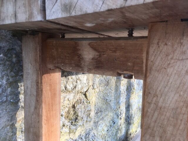 Solid wood carver's workbench