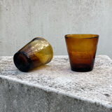Two cups with flower pattern