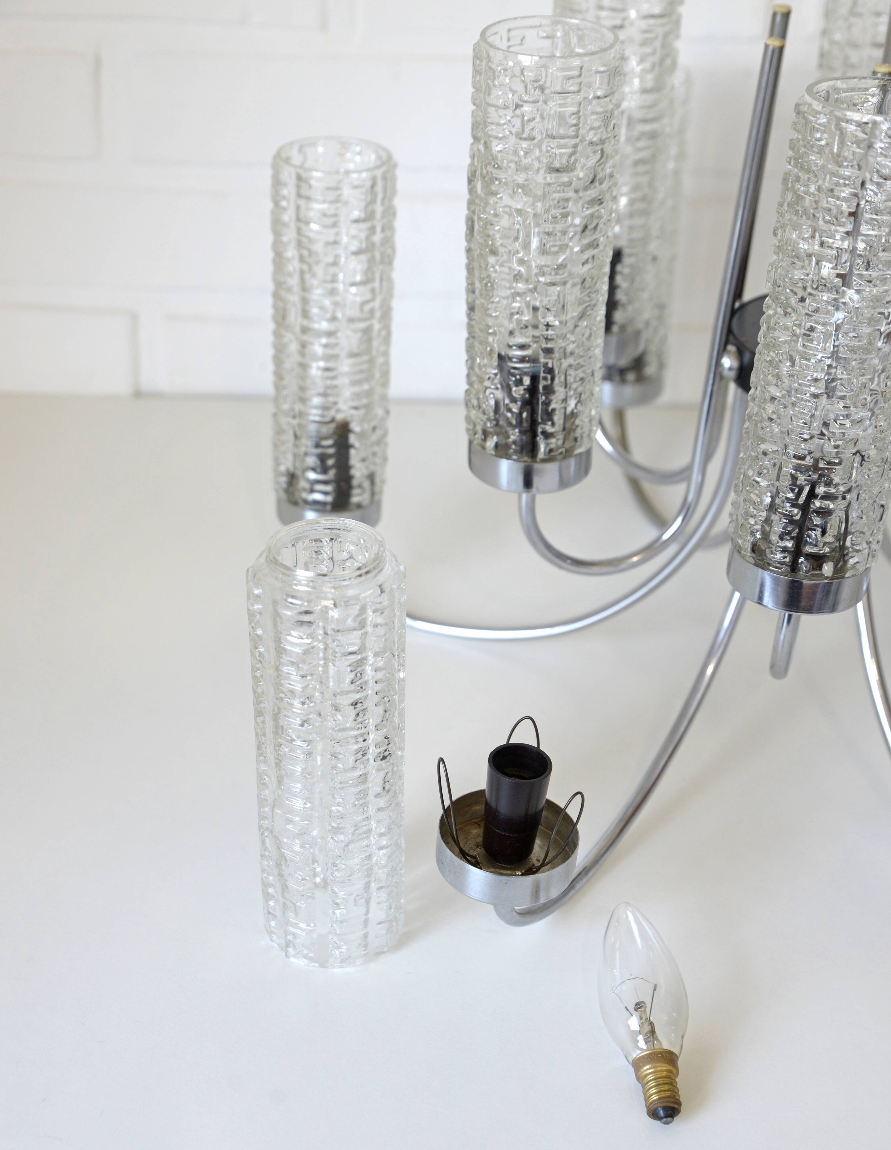 Hanging Lamp Vintage Pendant Light Large Light Fixture Glass Chandelier