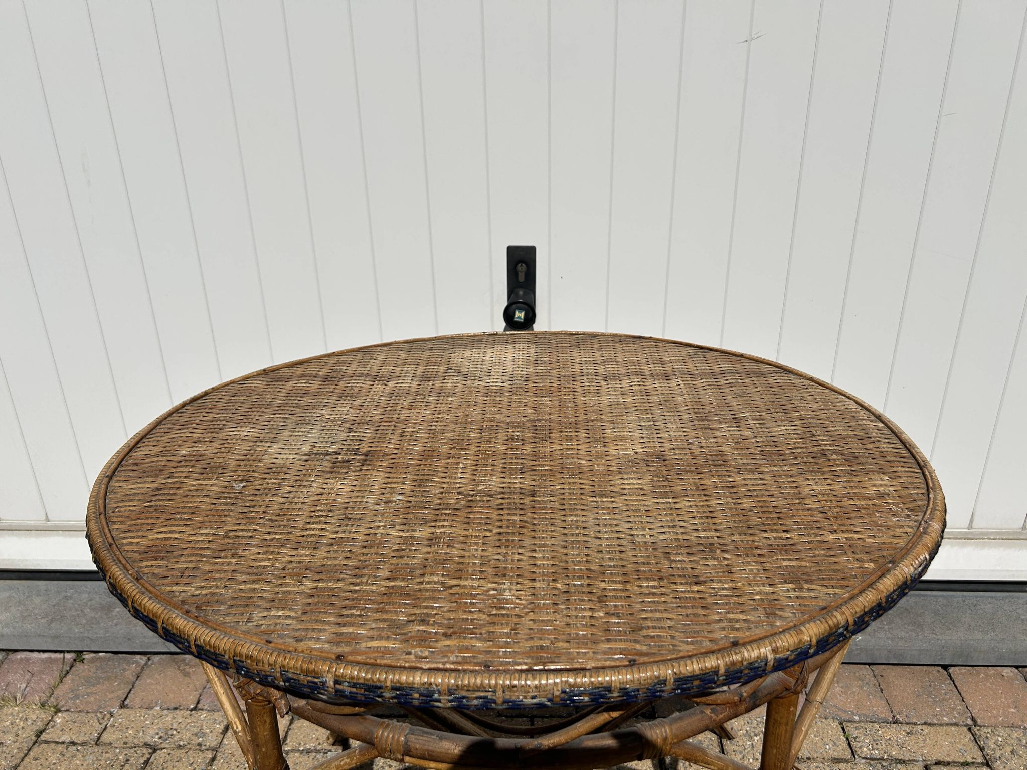 Table rotin et bambou