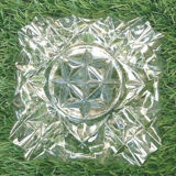 1970s Ashtray Cut and chiseled glass